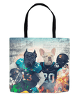 Bolsa de tela personalizada para 2 mascotas 'Jacksonville Doggos'