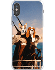 Funda personalizada para teléfono con 2 mascotas 'Titanic Doggos'