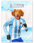 Póster Mascota personalizada 'Argentina Doggos Soccer'