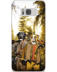 Funda personalizada para teléfono con 2 mascotas 'The Hunters'