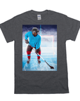 Camiseta personalizada para mascotas 'El jugador de hockey'