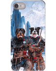 Funda personalizada para teléfono con 2 mascotas 'The Viking Warriors'