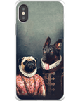 Funda personalizada para teléfono con 2 mascotas 'Duque y Archiduquesa'