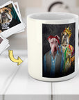 Taza personalizada para 2 mascotas '2Paw And Notorious DOG'