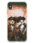 'Los Piratas' Funda personalizada para teléfono con 3 mascotas