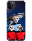 'Doggo-Trek' Funda personalizada para teléfono con 3 mascotas