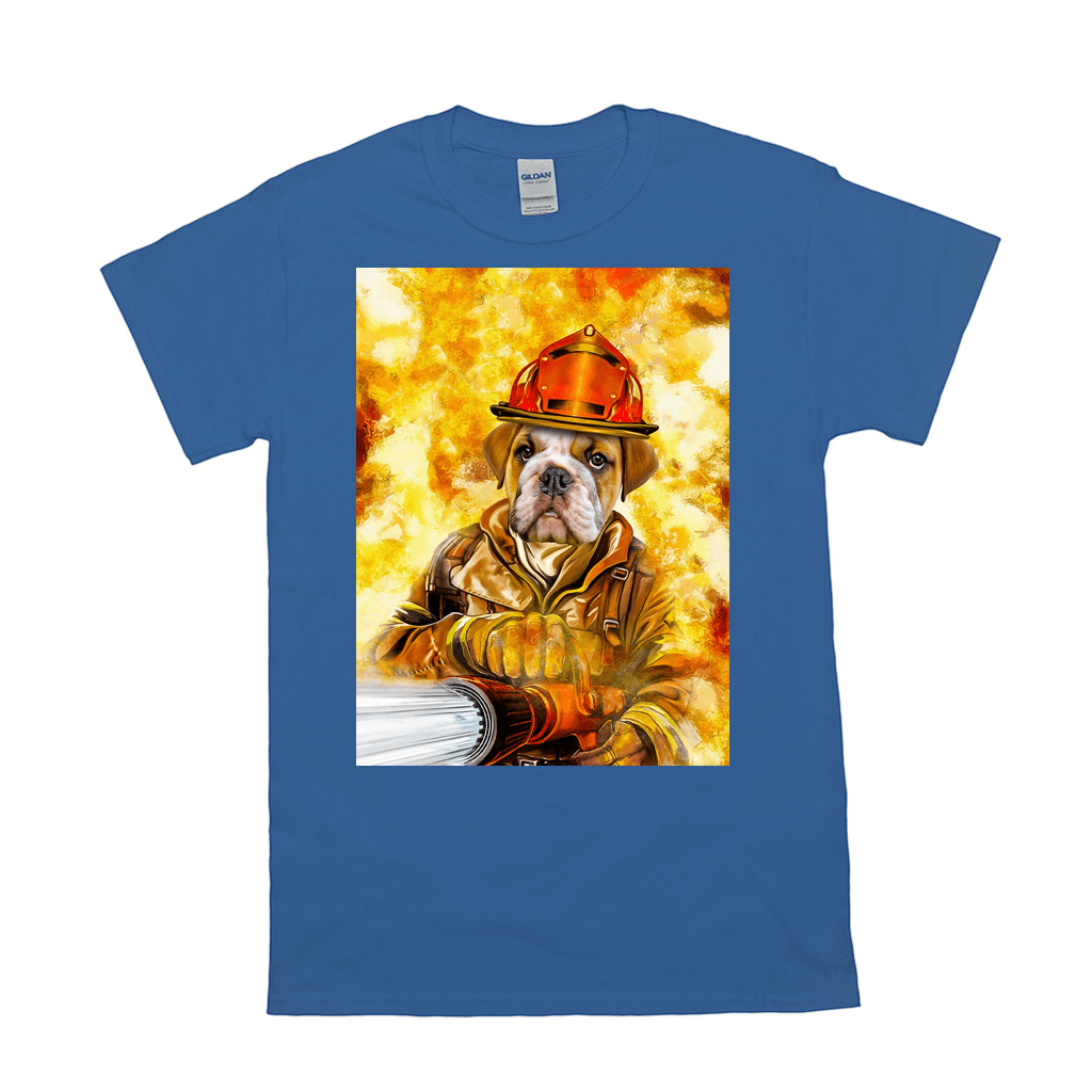 Camiseta personalizada para mascotas &#39;El bombero&#39; 