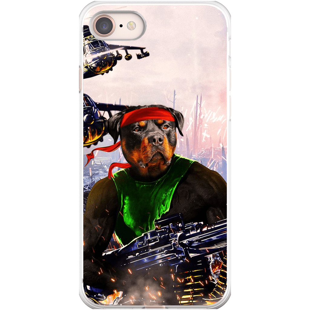 Funda para teléfono personalizada &#39;Rambo Doggo&#39;