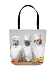 Bolsa Tote Personalizada para 3 Mascotas 'The Chefs'