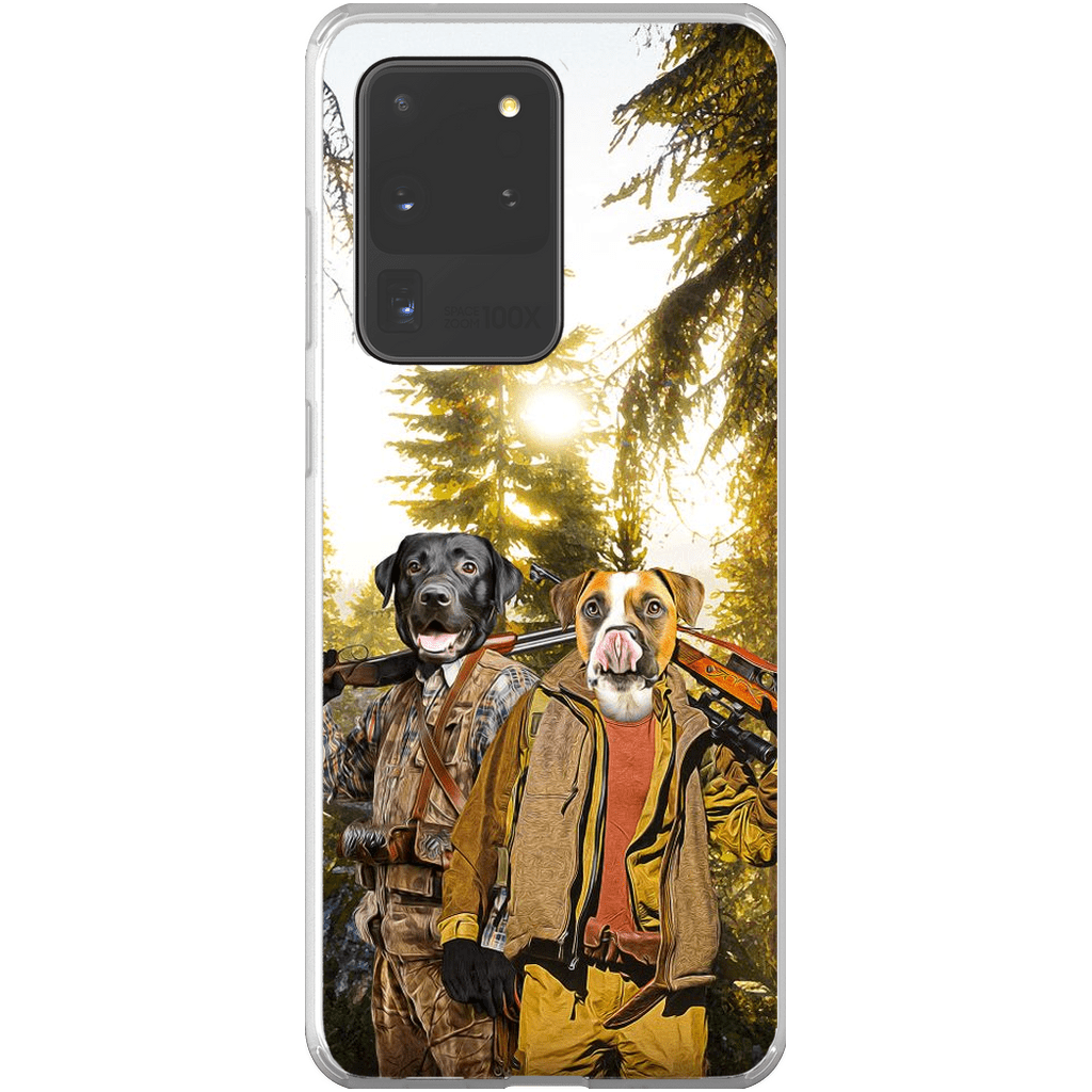 Funda personalizada para teléfono con 2 mascotas &#39;The Hunters&#39;