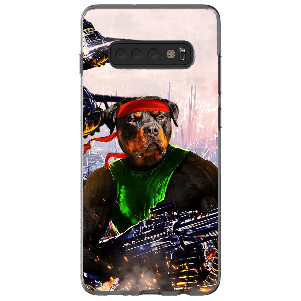 Funda para teléfono personalizada &#39;Rambo Doggo&#39;