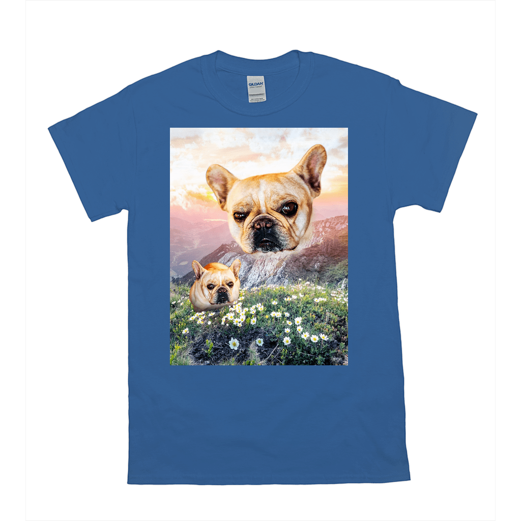 Camiseta personalizada para mascotas &#39;Majestic Mountain Valley&#39; 