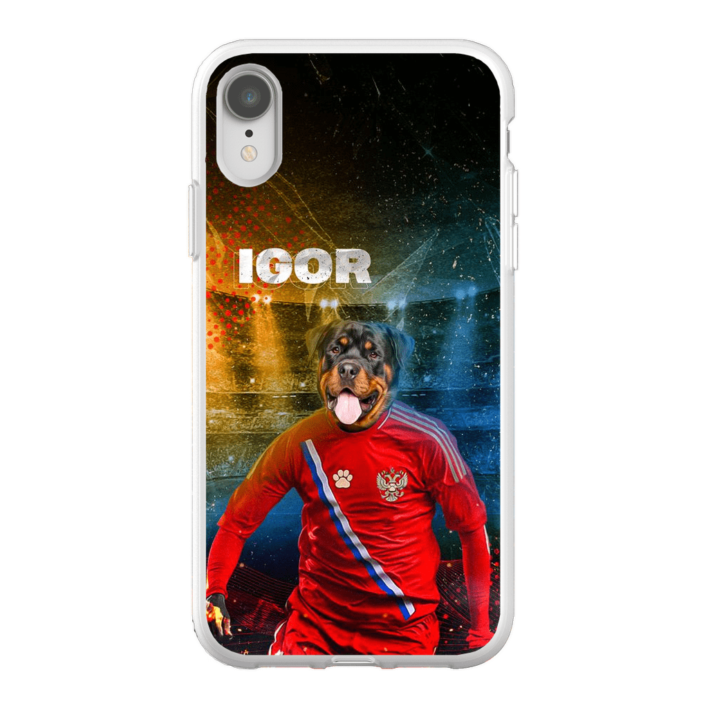 Funda para móvil personalizada &#39;Russia Doggos Soccer&#39;