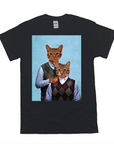 Camiseta personalizada para 2 mascotas 'Step-Kitties' 