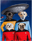 Puzzle personalizado de 4 mascotas 'Doggo-Trek'