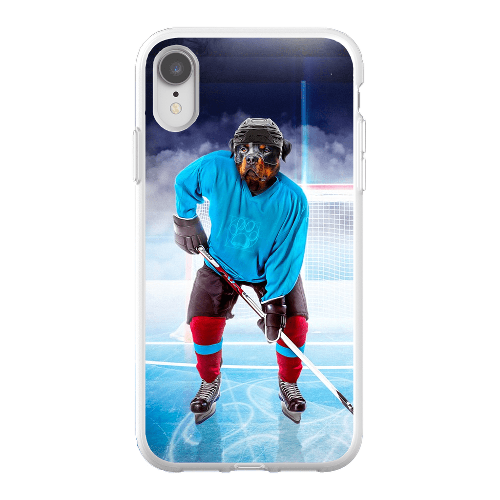 Funda para móvil personalizada &#39;El jugador de hockey&#39;