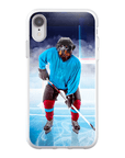 Funda para móvil personalizada 'El jugador de hockey'