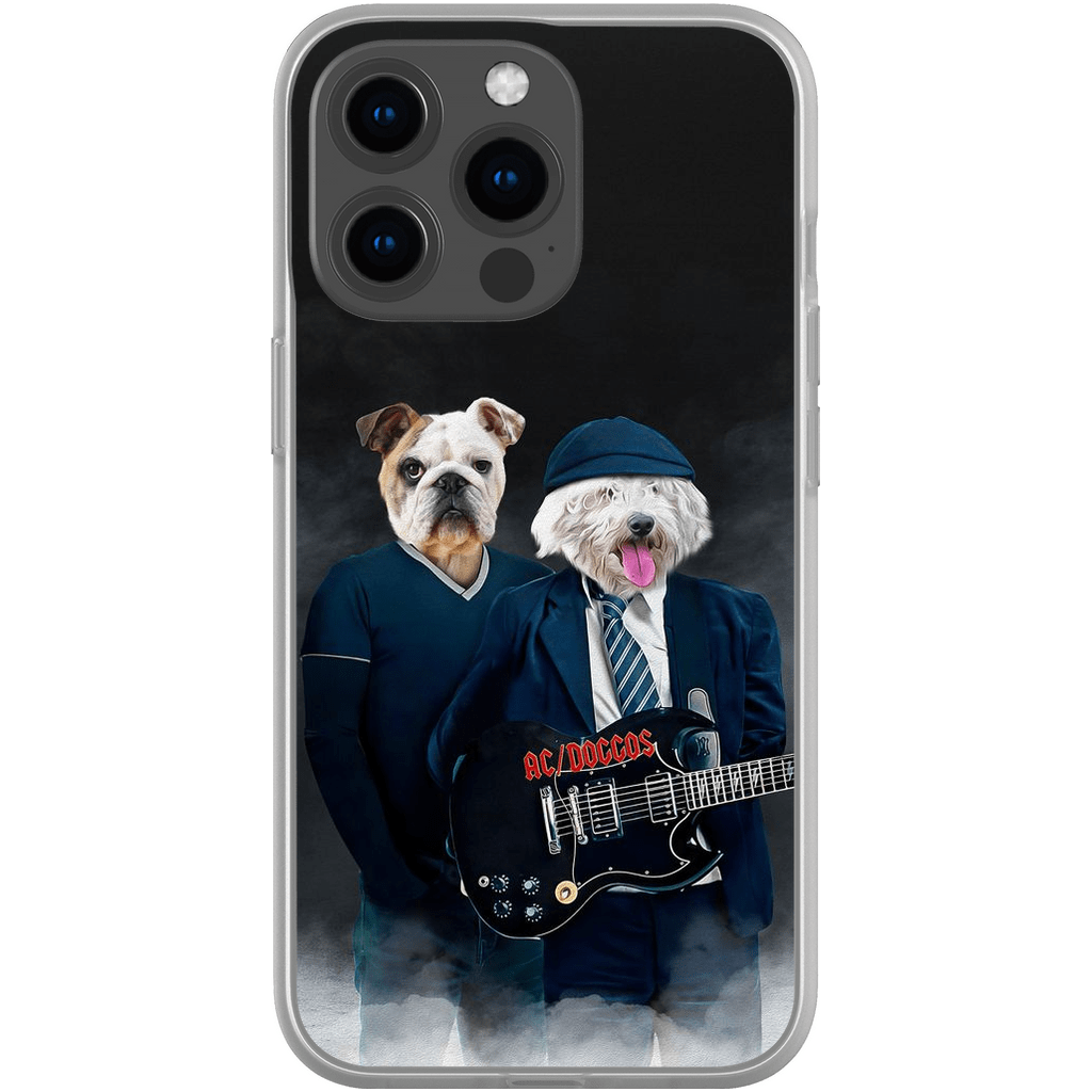 Funda personalizada para teléfono con 2 mascotas &#39;AC/Doggos&#39;