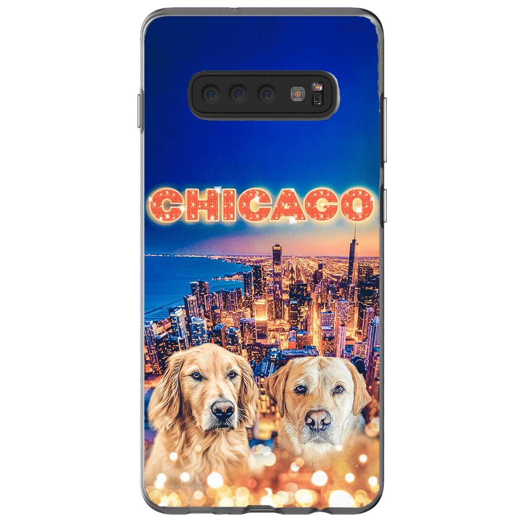 Funda personalizada para teléfono con 2 mascotas &#39;Doggos Of Chicago&#39;