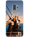 Funda personalizada para teléfono con 2 mascotas 'Titanic Doggos'