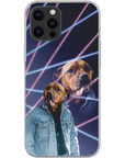 Funda personalizada para teléfono con mascota '1980s Lazer Portrait'