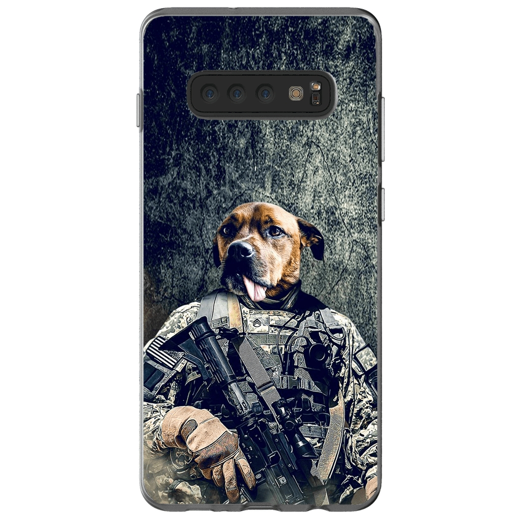 Funda para teléfono personalizada &#39;El veterano del ejército&#39;