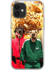 Funda personalizada para teléfono con 2 mascotas 'Squid Paws'