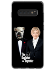 Funda personalizada para teléfono humano o mascota 'The Dogfather &amp; Dogmother'