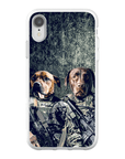 Funda personalizada para teléfono con 2 mascotas 'The Army Veterans'