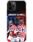 'Croatia Doggos' Funda personalizada para teléfono con 2 mascotas