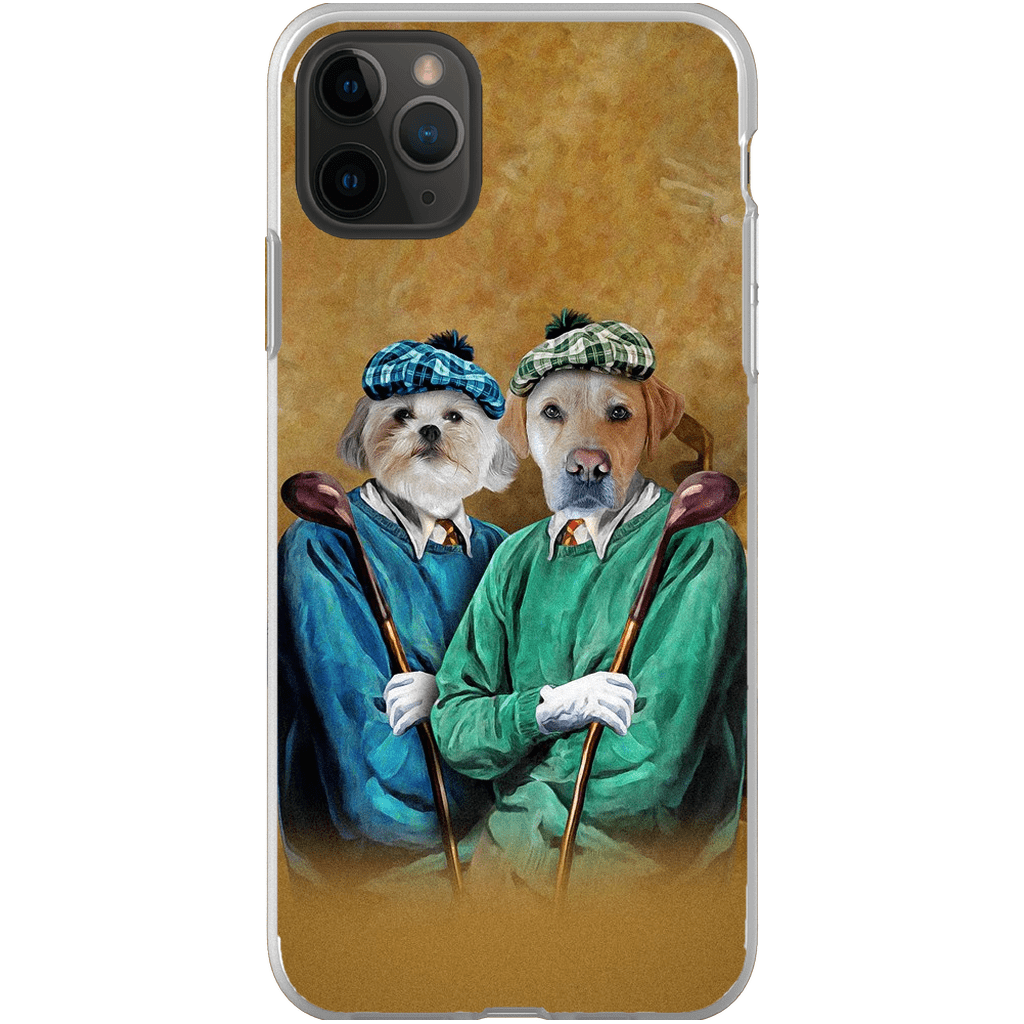 Funda personalizada para teléfono con 2 mascotas &#39;The Golfers&#39;