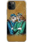 Funda personalizada para teléfono con 2 mascotas 'The Golfers'