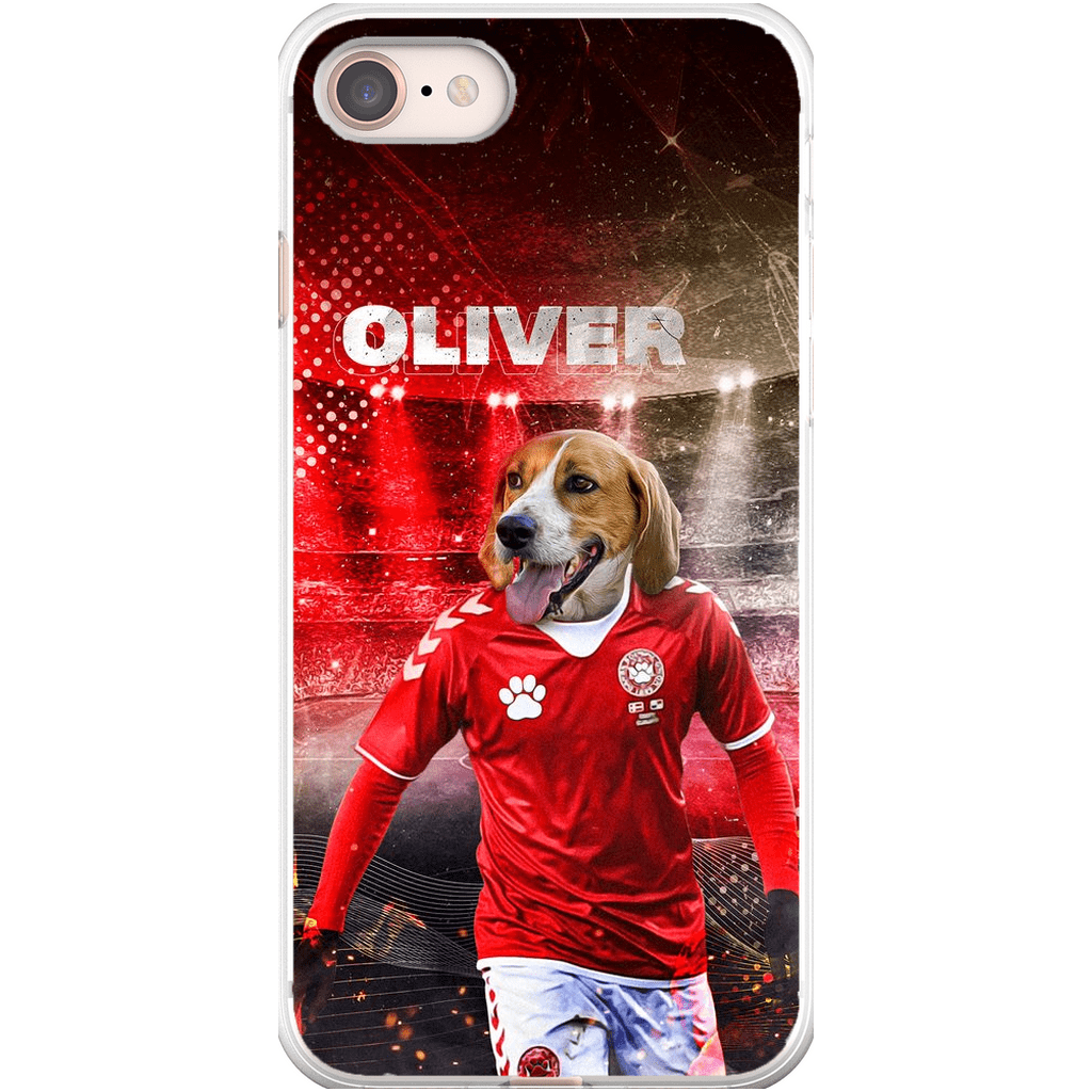 Funda para móvil personalizada &#39;Dinamarca Doggos Soccer&#39;