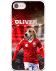 Funda para móvil personalizada 'Dinamarca Doggos Soccer'