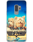 Funda personalizada para teléfono con 2 mascotas 'Top Paw'