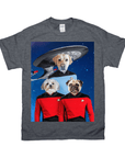 Camiseta personalizada con 3 mascotas 'Doggo-Trek'