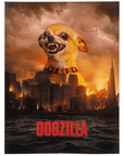 Manta personalizada para mascotas 'Dogzilla' 