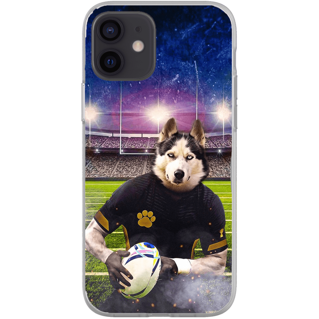 Funda para móvil personalizada &#39;El jugador de rugby&#39;