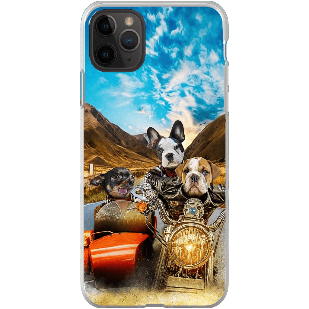 &#39;Harley Wooferson&#39; Funda personalizada para teléfono con 3 mascotas