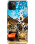 'Harley Wooferson' Funda personalizada para teléfono con 3 mascotas