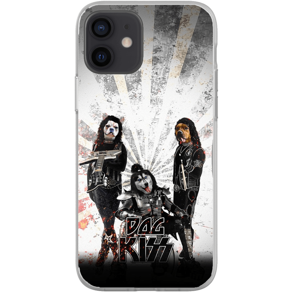 Funda personalizada para teléfono con 3 mascotas &#39;Kiss Doggos&#39;