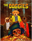 Puzzle personalizado de 3 mascotas 'The Doggies'