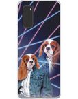 Funda personalizada para teléfono con mascota 'Lazer Portrait (femenino) de los años 80'