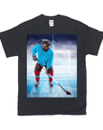 Camiseta personalizada para mascotas 'El jugador de hockey'