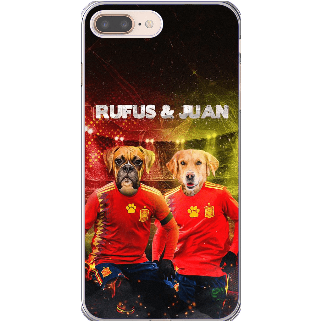 &#39;Spain Doggos&#39; Funda personalizada para teléfono con 2 mascotas