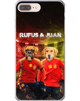 'Spain Doggos' Funda personalizada para teléfono con 2 mascotas