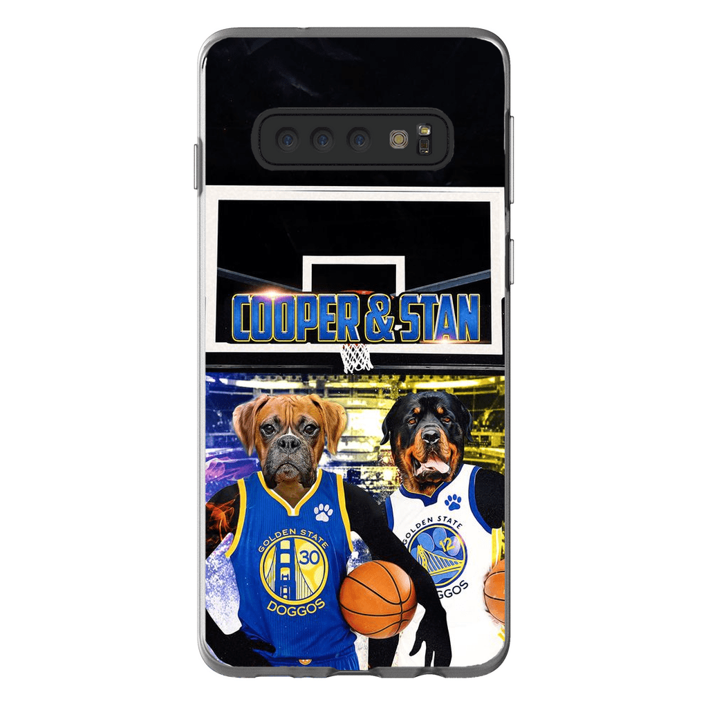 Funda personalizada para teléfono con 2 mascotas &#39;Golden State Doggos&#39;