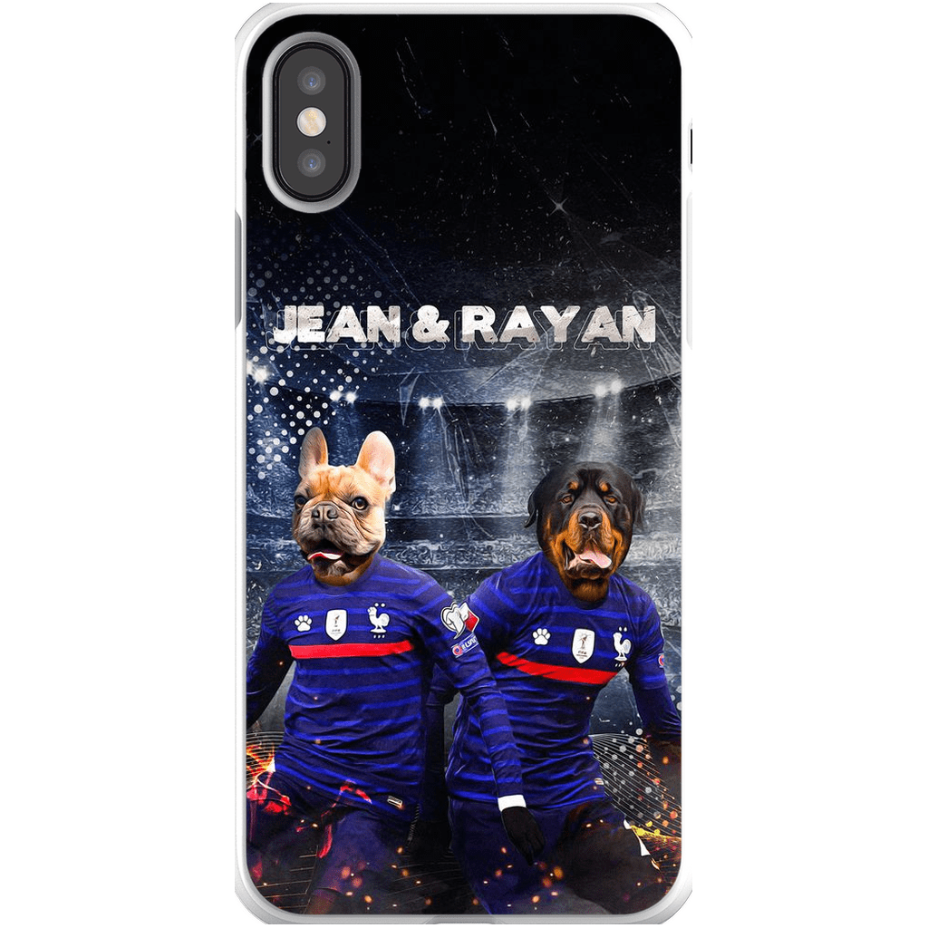 Funda personalizada para teléfono con 2 mascotas &#39;France Doggos&#39;