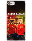 'Spain Doggos' Funda personalizada para teléfono con 2 mascotas