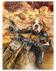 Póster Mascota personalizada 'Dogati Rider'